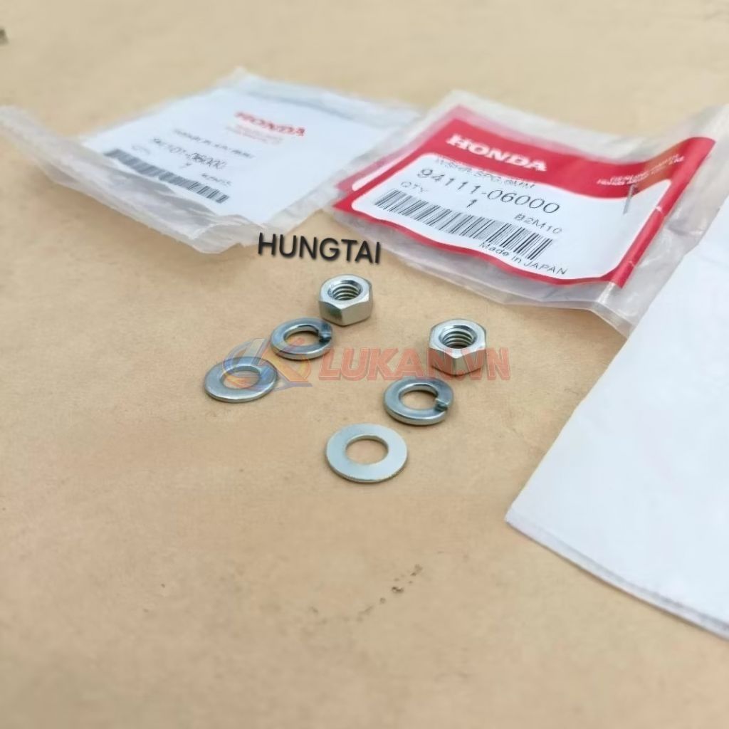 Bộ ốc, tán đệm tăng sên, xích bánh sau xe DREAM Thái zin 94111-06000, 94001-062000S, 94101-06000 - Ảnh 4
