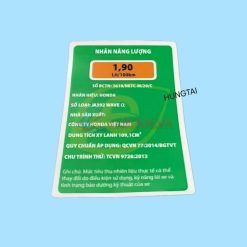 Tem thông số xanh, nhãn năng lượng xe WAVE A, ALPHA 110 2017-2026... Honda