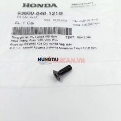 Ốc, vít nắp bình dầu phanh, thắng WAVE, FUTURE.... zin 4x12 93600-040-121G