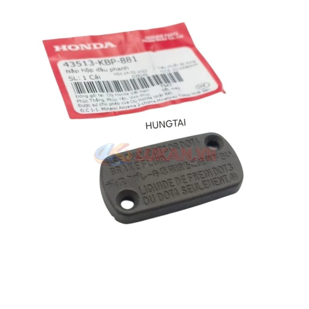 Nắp cùm bình dầu phanh, thắng WAVE RS, S110, RSX, FUTURE 125... Bạc zin 43513-KBP-881 - Ảnh 3