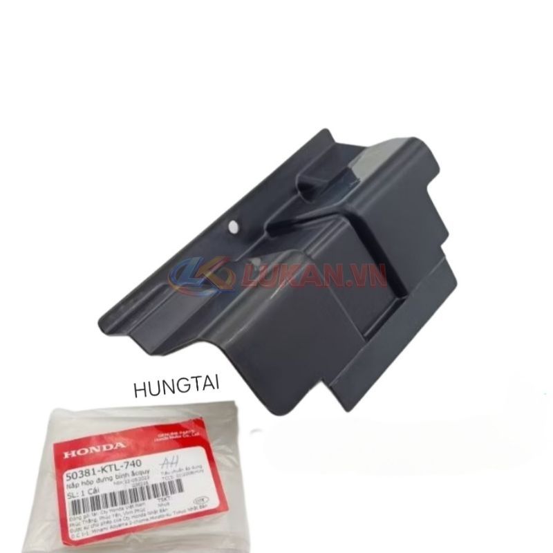 Nắp nhựa, đậy hộp bình ắc quy WAVE A, ALPHA, RS, S100.... zin Honda 50381-KTL-740 - Ảnh 2