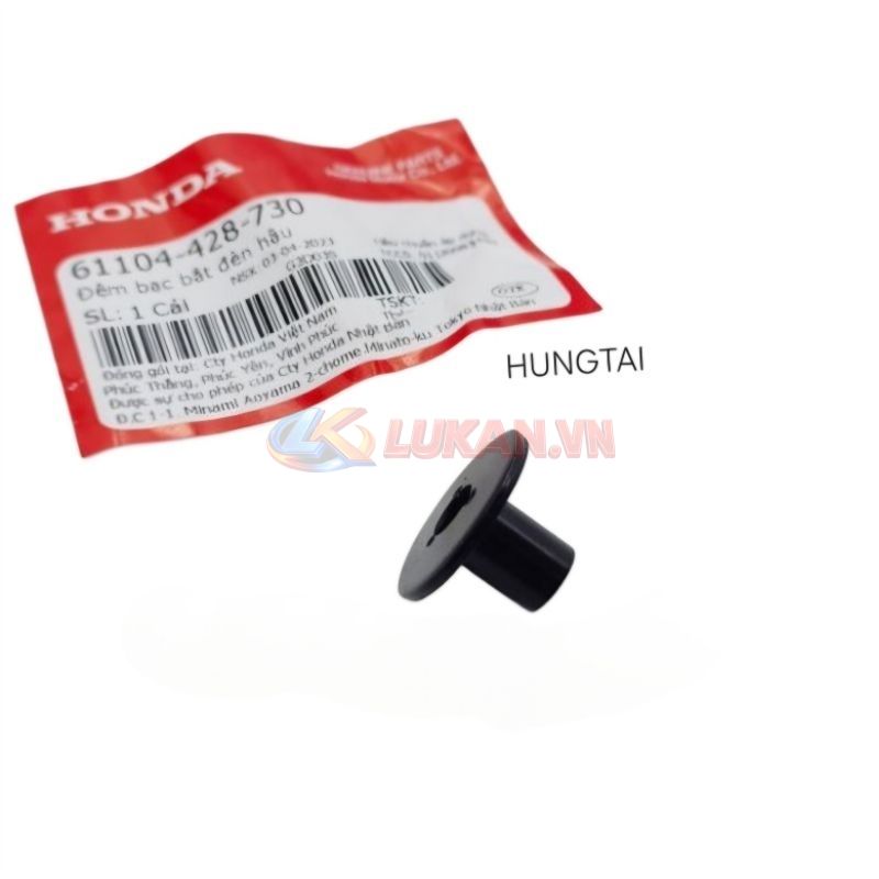 Bạc, ắc khâu đệm đuôi đèn hậu WAVE Thái, ALPHA, ZX, FUTURE... zin Honda 61104-428-730 - Ảnh 2