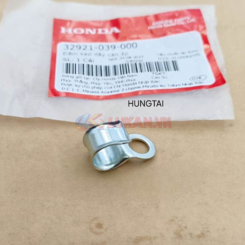 Pass kẹp, đỡ dây mopin sườn, bugi DREAM, WAVE, FUTURE... zin 32921-039-000