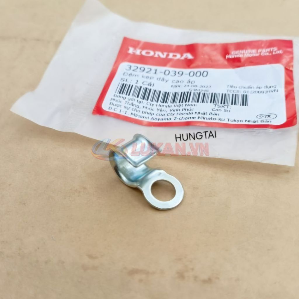 Pass kẹp, đỡ dây mopin sườn, bugi DREAM, WAVE, FUTURE... zin 32921-039-000 - Ảnh 3