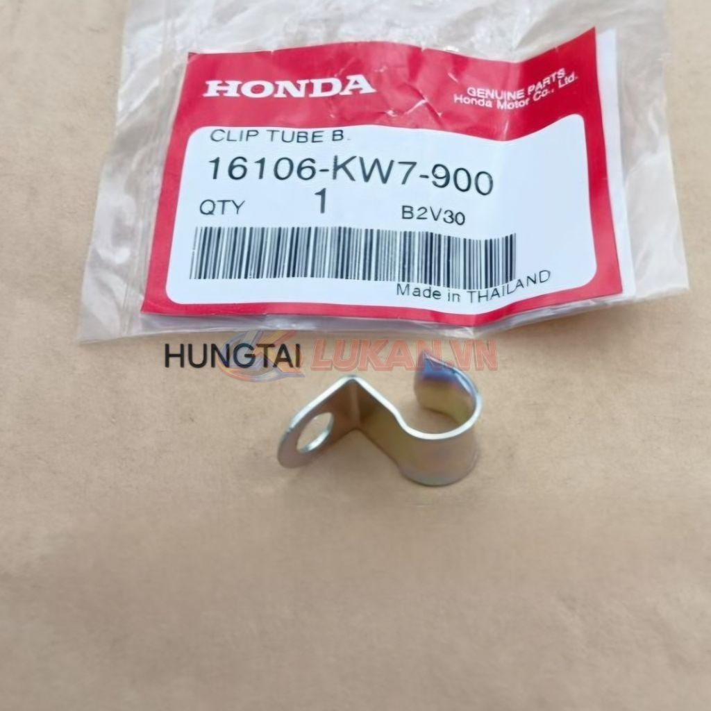Pass kẹp ống thông hơi máy, dây bugi xe DREAM, WAVE, FUTURE... zin 16106-KW7-900