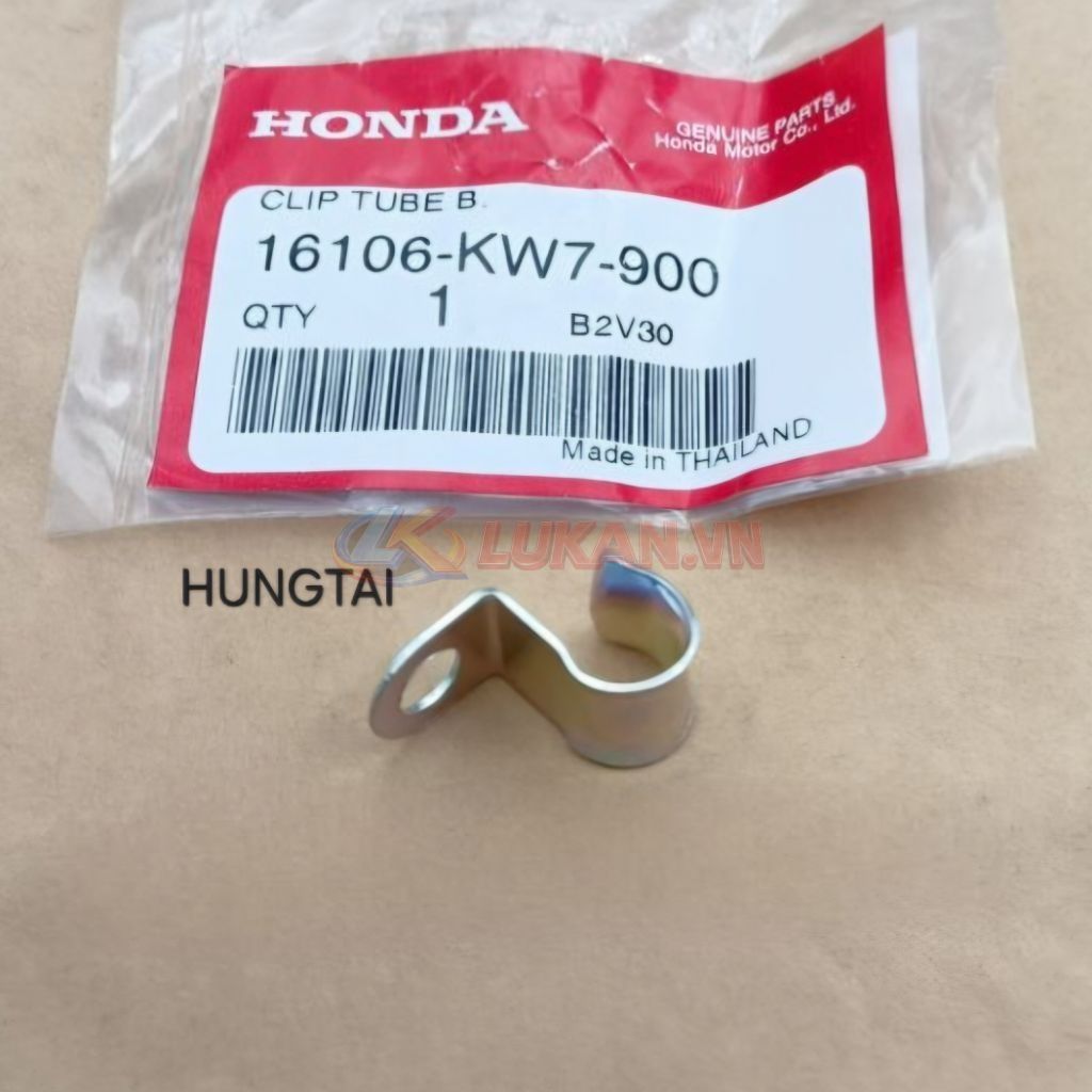 Pass kẹp ống thông hơi máy, dây bugi xe DREAM, WAVE, FUTURE... zin 16106-KW7-900 - Ảnh 3