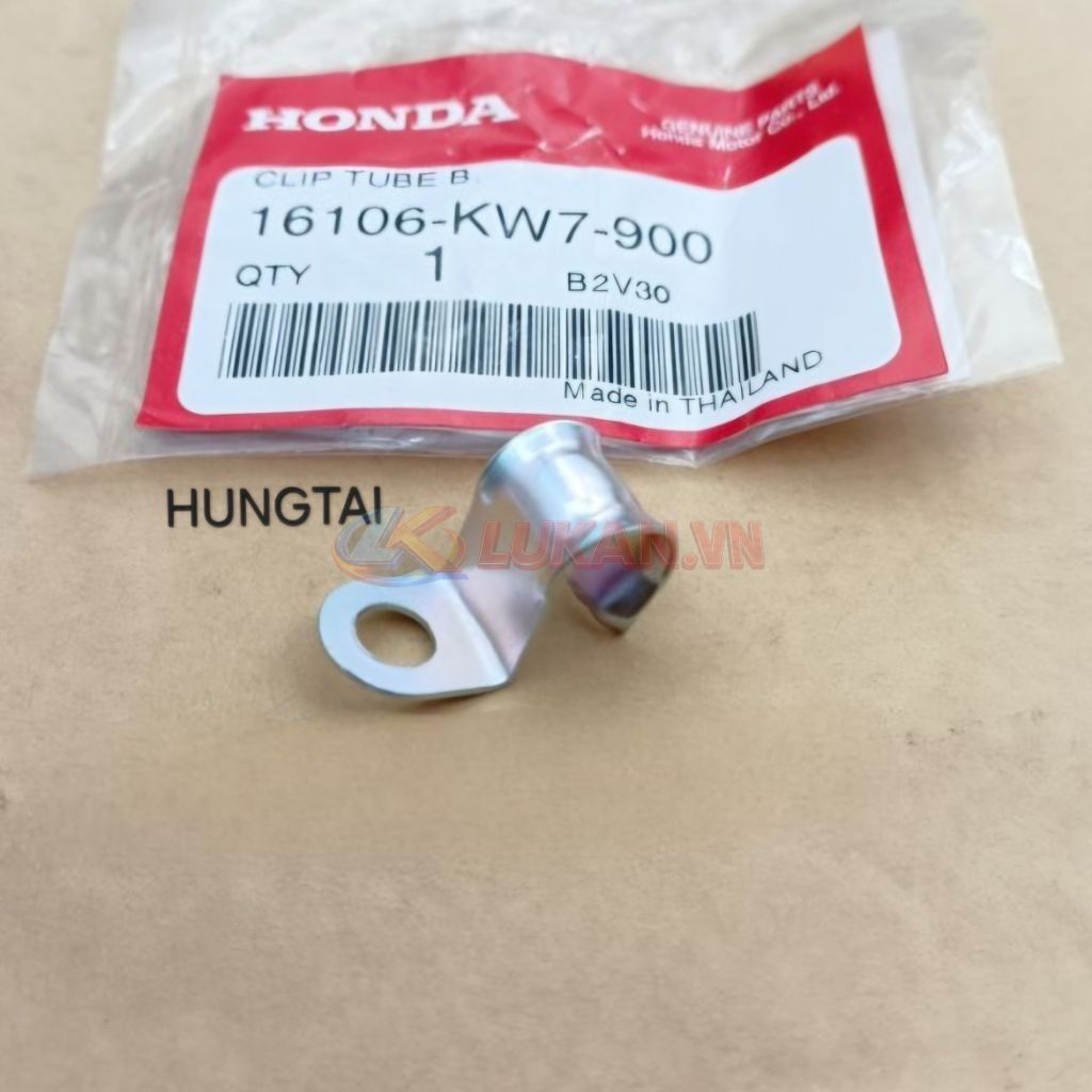 Pass kẹp ống thông hơi máy, dây bugi xe DREAM, WAVE, FUTURE... zin 16106-KW7-900 - Ảnh 4