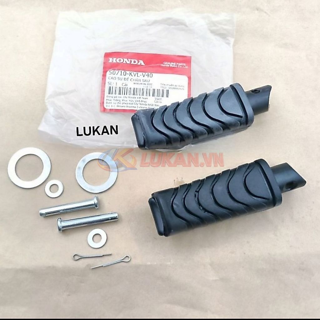 Cặp cao su gác để chân sau WAVE S110, RSX, BLADE, FUTURE 125.... zin - Ảnh 4