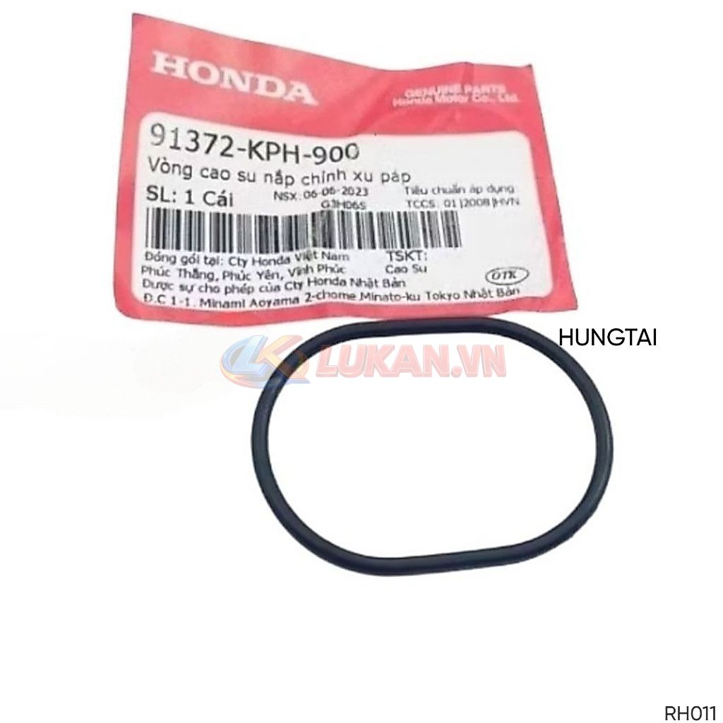 Gioăng ron cao su, sin nắp xupap FUTURE 2, NEO, X, MẬP, LED 125... zin 91372-KPH-900