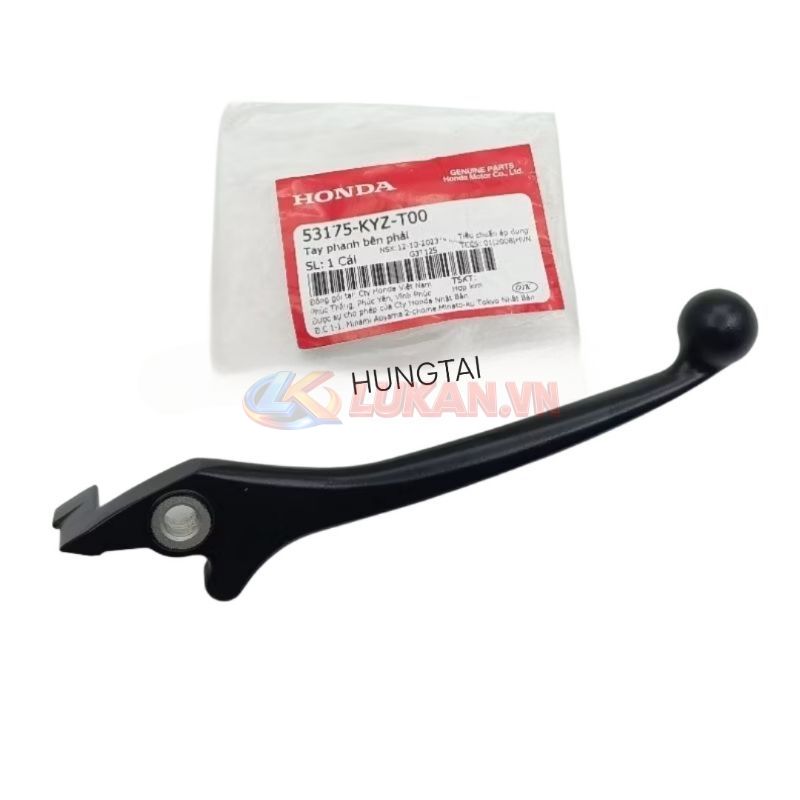 Tay thắng đen, phanh trước xe FUTURE MẬP, LED 125... zin Honda 53175-KYZ-T00