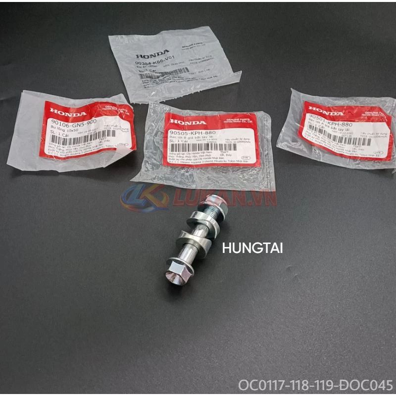 Bộ ốc bắt sọ khỉ, chảng ba tay lái WAVE A, RS, S100, RSX, FUTURE 2, NEO, X.... zin - Ảnh 2