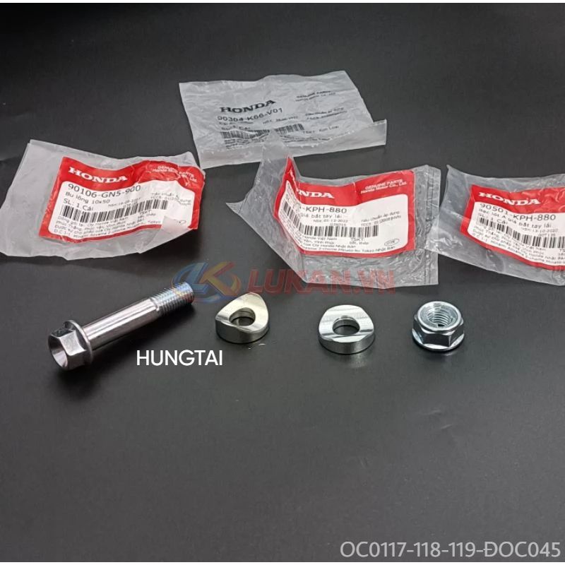 Bộ ốc bắt sọ khỉ, chảng ba tay lái WAVE A, RS, S100, RSX, FUTURE 2, NEO, X.... zin - Ảnh 3
