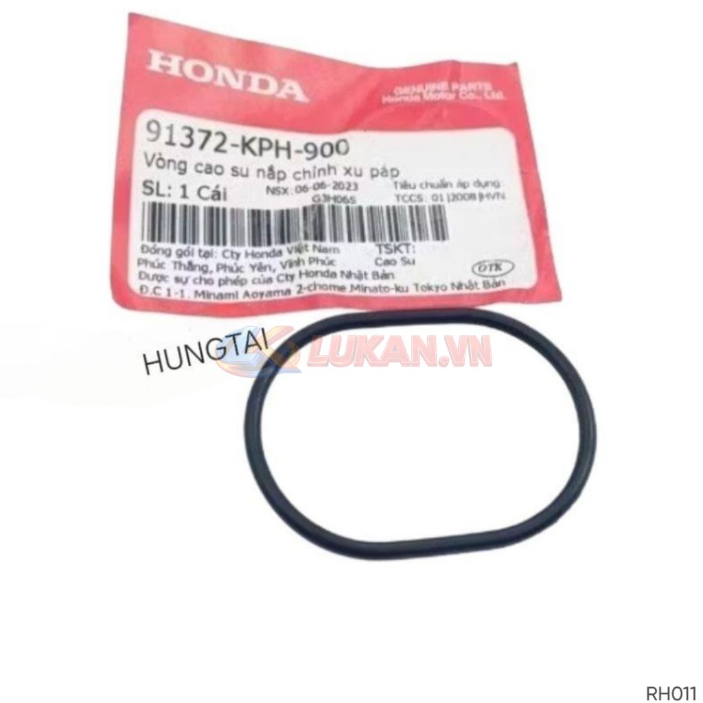 Gioăng ron cao su, sin nắp xupap FUTURE 2, NEO, X, MẬP, LED 125... zin 91372-KPH-900 - Ảnh 2
