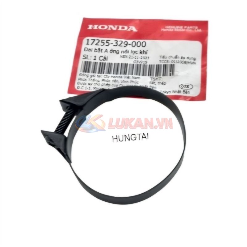 Vòng xiết co cao su, cổ hút gió pô e, bao tử WAVE S110, RSX, FUTURE 125.... zin 17255-329-000 - Ảnh 3