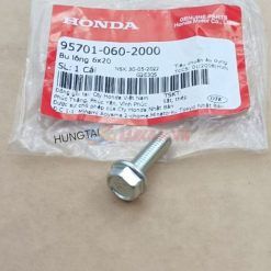 Ốc pass lòng hơi xilanh bửng yếm WAVE A, RS, S100, RSX.... zin bu lông 6x20 95701-060-2000