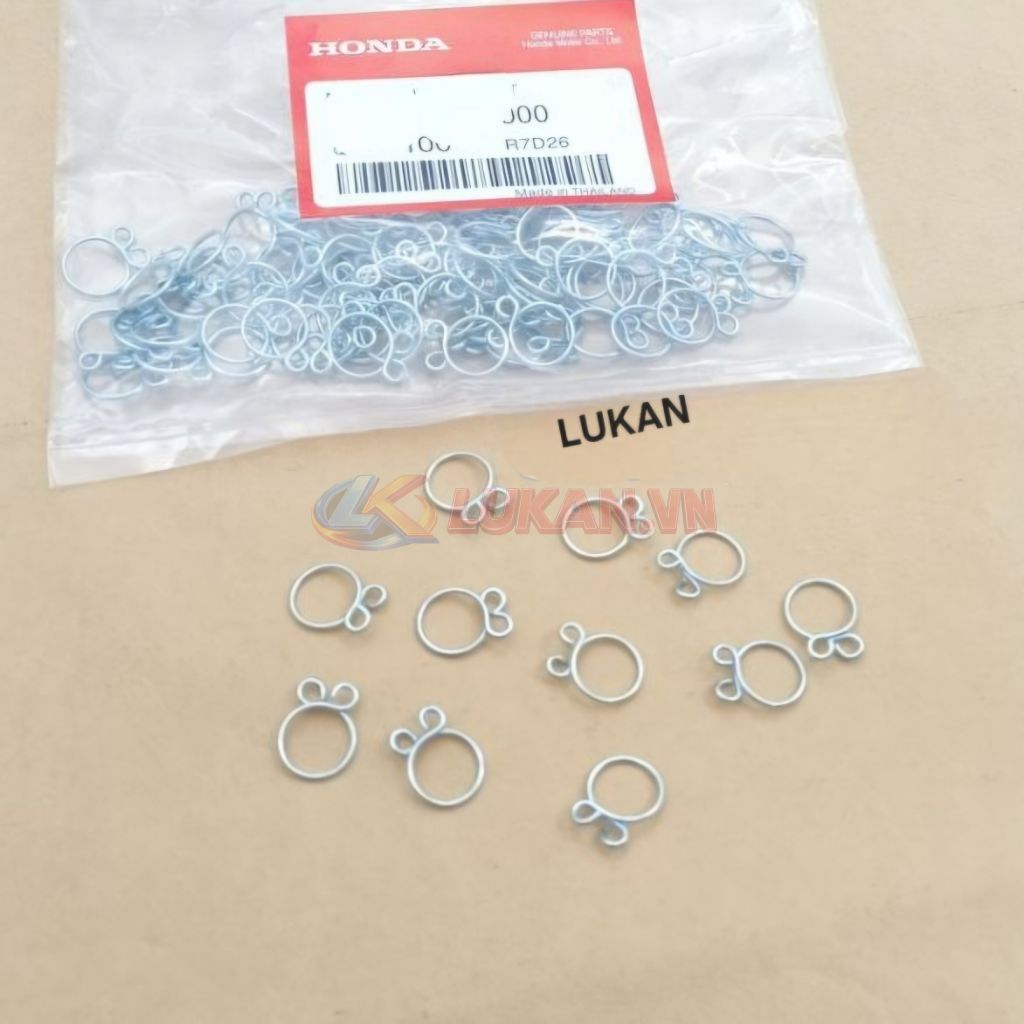 4 phe gài, kẹp dây ống xăng DREAM, WAVE, FUTURE, CUB.... zin 95002-02100 - Ảnh 2