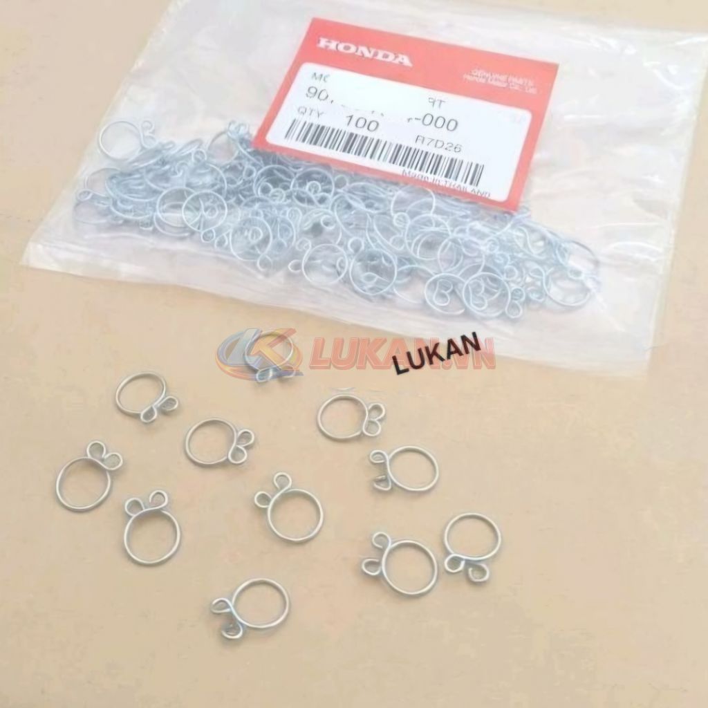 4 phe gài, kẹp dây ống xăng DREAM, WAVE, FUTURE, CUB.... zin 95002-02100 - Ảnh 3