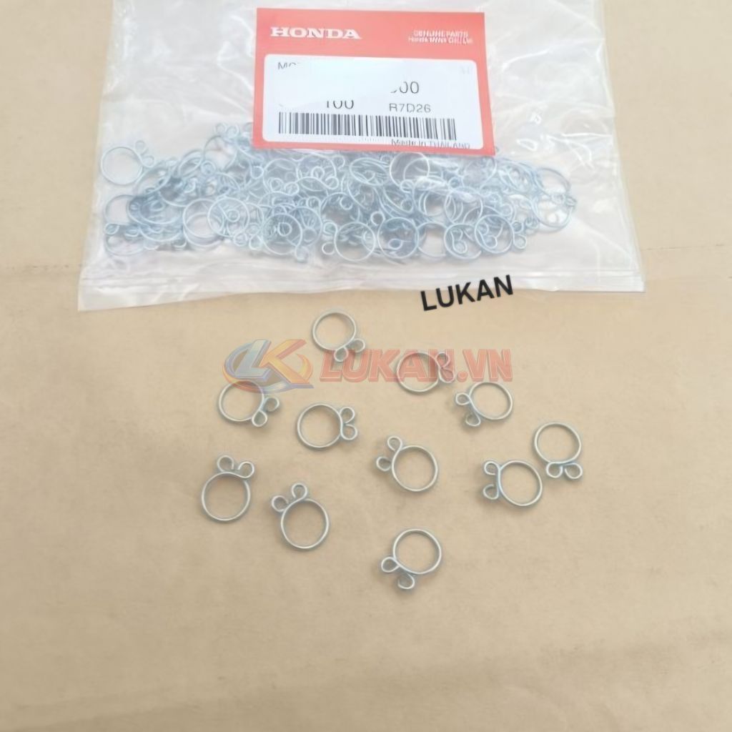 4 phe gài, kẹp dây ống xăng DREAM, WAVE, FUTURE, CUB.... zin 95002-02100 - Ảnh 4