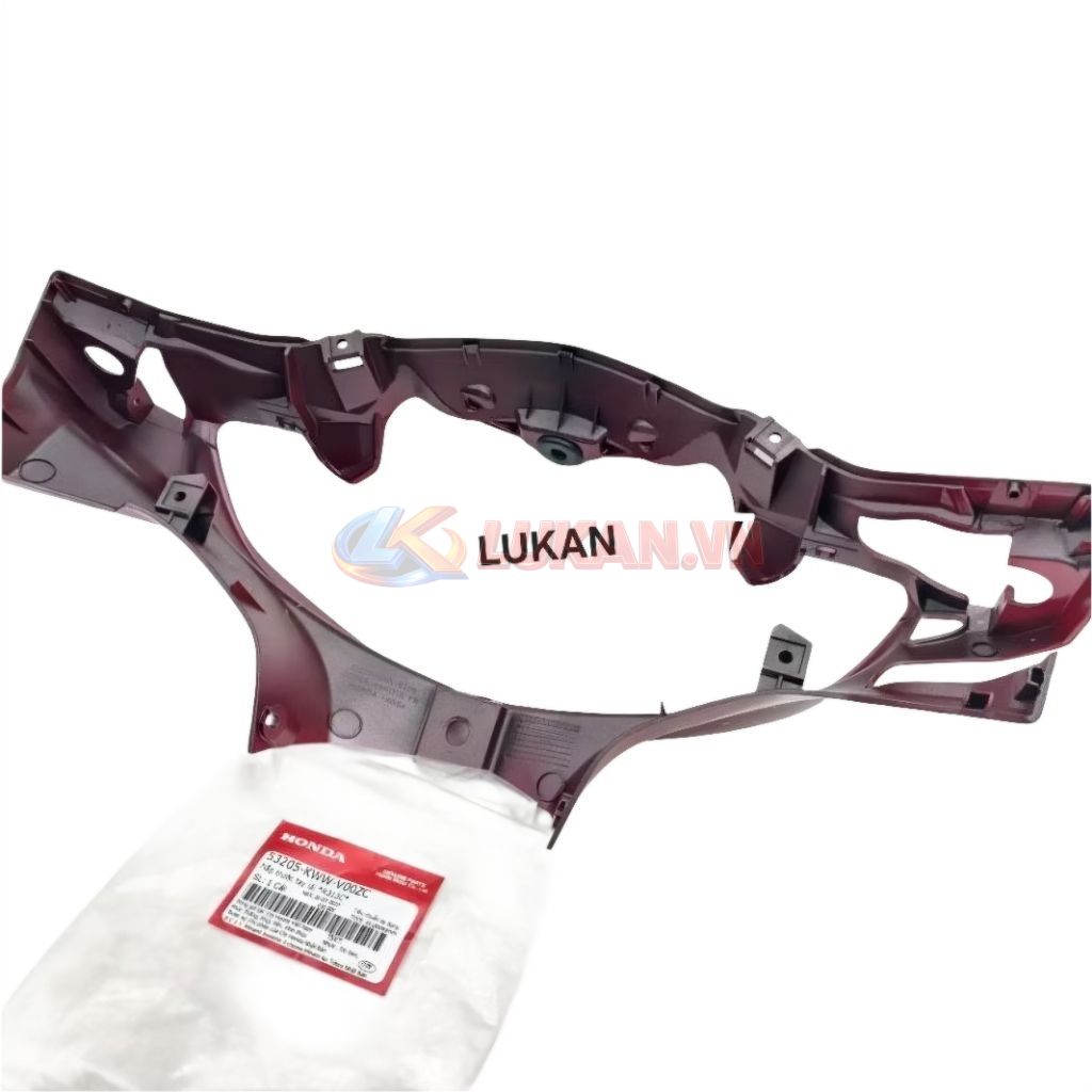 Nhựa lót, ốp đầu đèn trước WAVE S110, RS, RSX... Đỏ zin Honda 53205-KWW-V00ZC - Ảnh 2
