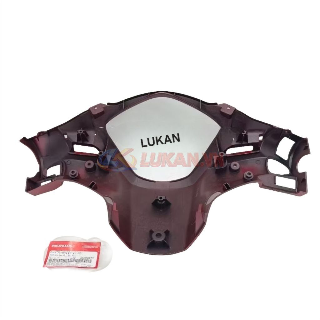 Nhựa ốp đầu đèn, bợ cổ gáy WAVE S110, RSX Đỏ đô zin Honda 53206-KWW-V00ZC - Ảnh 2