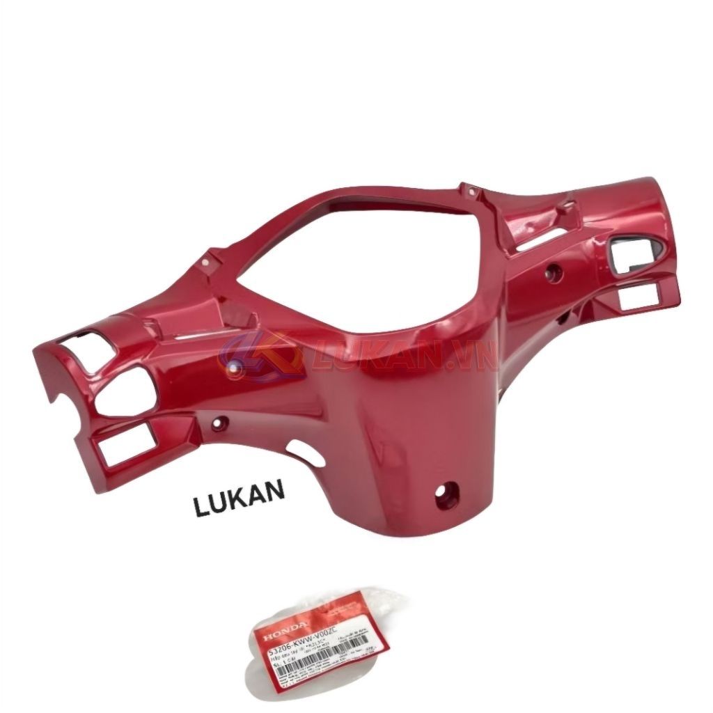 Nhựa ốp đầu đèn, bợ cổ gáy WAVE S110, RSX Đỏ đô zin Honda 53206-KWW-V00ZC - Ảnh 3