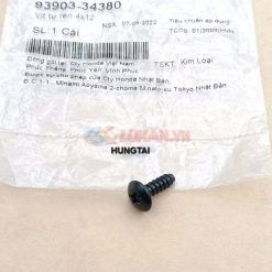 Ốc, vít 4x12 xi nhan, nhựa đầu đèn WAVE ALPHA, RS, S100, FUTURE.... zin 93903-34380