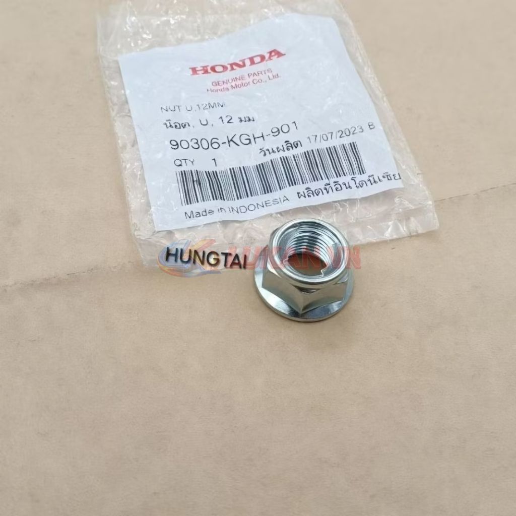 Ốc, tán đùm cốt bánh xe DREAM, WAVE... zin Honda Thái 12mm 90306-KGH-901 - Ảnh 3