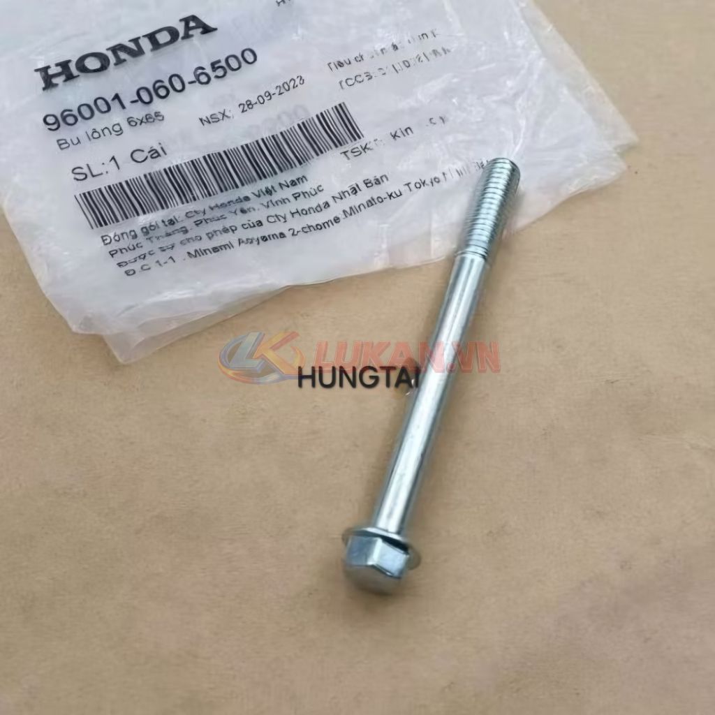 Ốc, bu lông 6x65 lốc máy, nồi côn DREAM, WAVE, FUTURE... zin 96001-060-6500