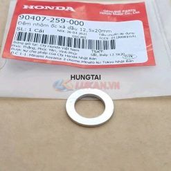 Đệm phẳng, lông đền nhôm ốc xã dầu, nhớt DREAM, WAVE, FUTURE, CUB.... zin 12,5x20mm 90407-259-000