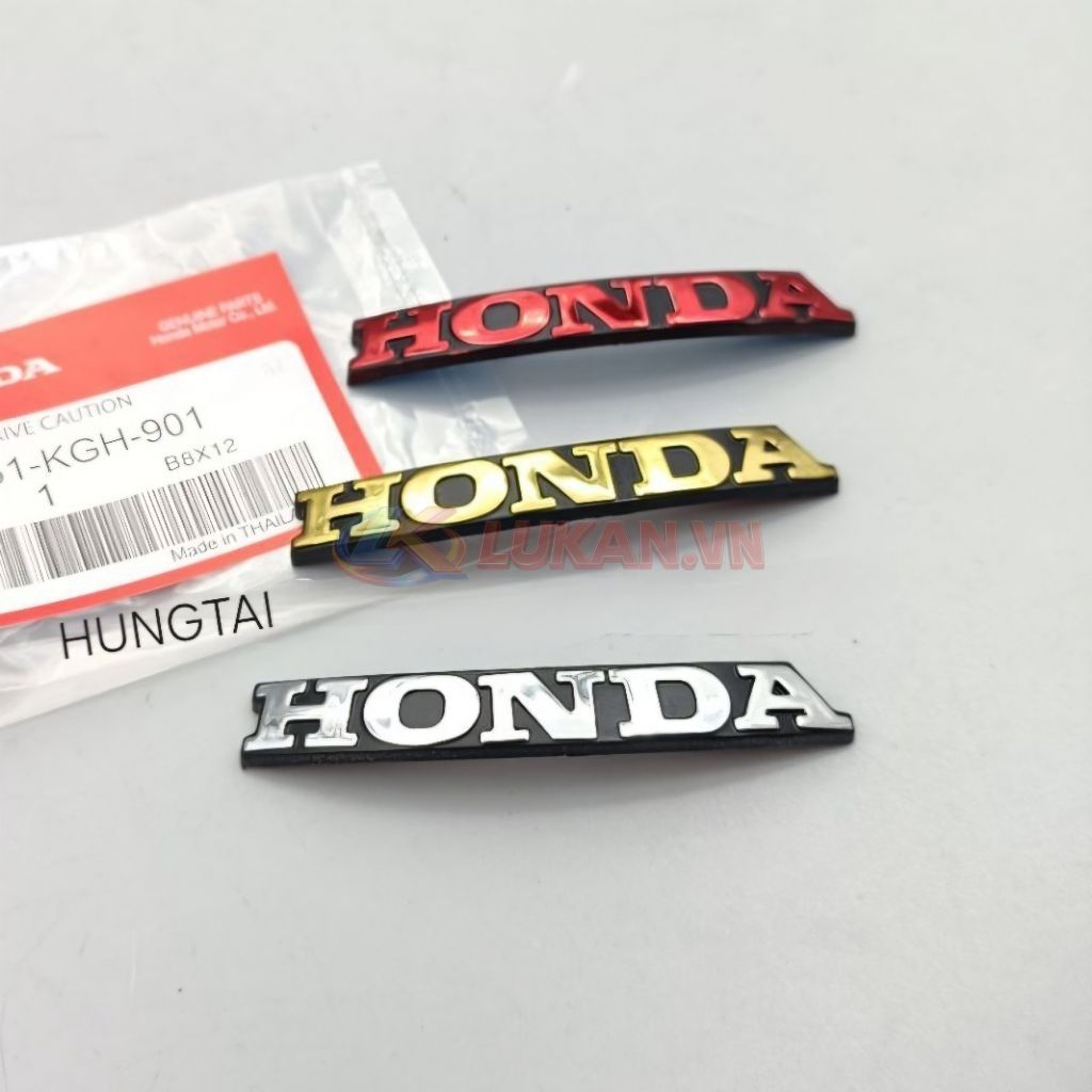 Tem logo mặt nạ trước xe FUTURE 2, MẬP, LED, WAVE 125i.... zin Honda