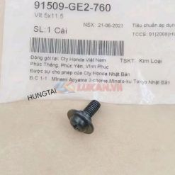 Ốc, vít 5x11 yếm, ốp sườn, dàn áo WAVE Thái, ALPHA, RS, S100.... zin 91509-GE2-760