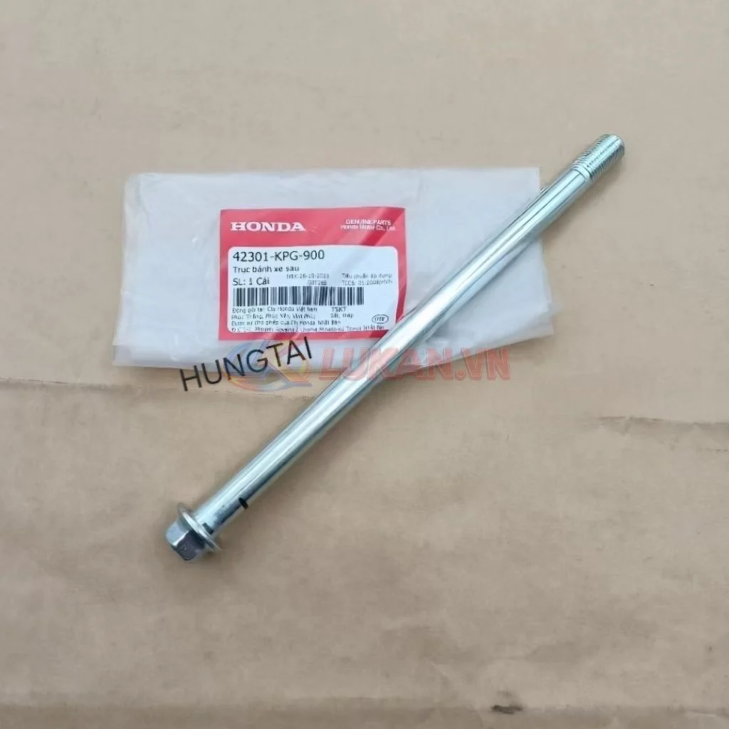 Trục cốt đùm bánh sau WAVE A, RS, FUTURE 2, NEO, X 125.... zin 42301-KPG-900 - Ảnh 2
