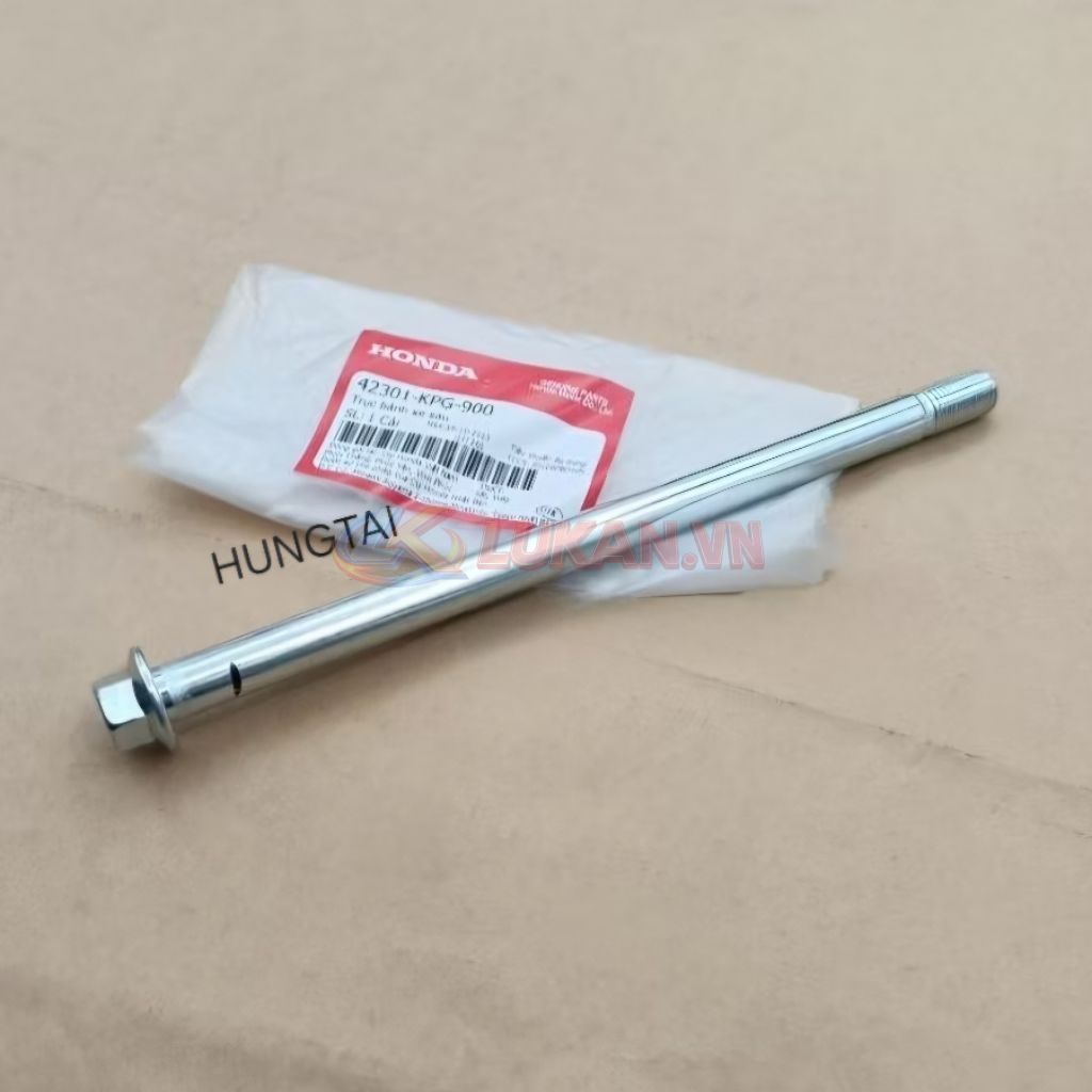 Trục cốt đùm bánh sau WAVE A, RS, FUTURE 2, NEO, X 125.... zin 42301-KPG-900 - Ảnh 4
