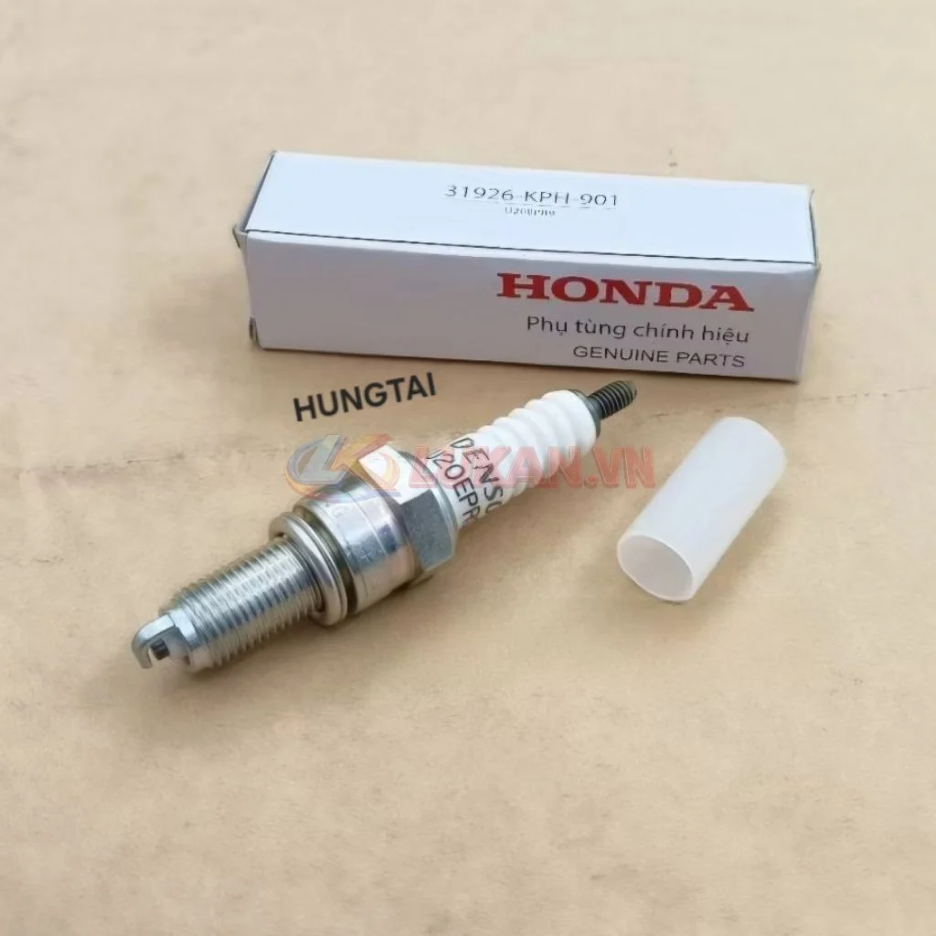 Bugi đánh lửa chân dài WAVE 110, FUTURE 125..... hộp trắng zin Honda 31926-KPH-901 - Ảnh 2