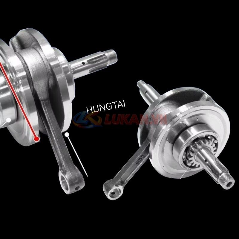 Cây dên trục khuỷu, WAVE 110 biên xe CUB, 67, 81, 1 nồi má 96mm, tay 94 - Ảnh 3
