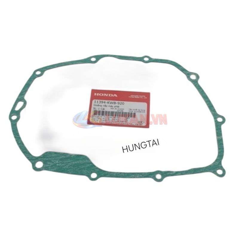 Gioăng, ron nắp lốc máy phải, nồi côn WAVE S110, RSX, BLADE, A110... zin 11394-KWB-920