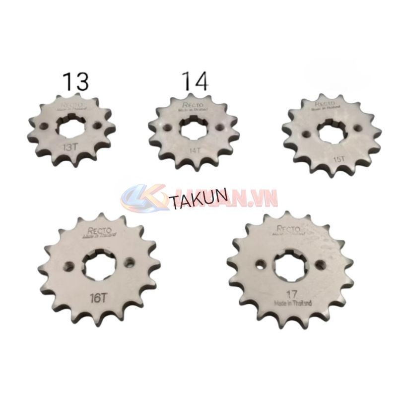 Bánh răng, cốt nhông xích tải WINNER, SONIC 150.... 13, 14,15,16,17 - Ảnh 2