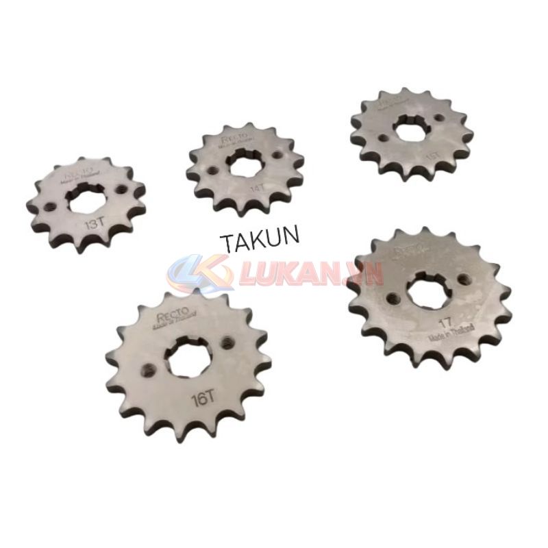 Bánh răng, cốt nhông xích tải WINNER, SONIC 150.... 13, 14,15,16,17 - Ảnh 3