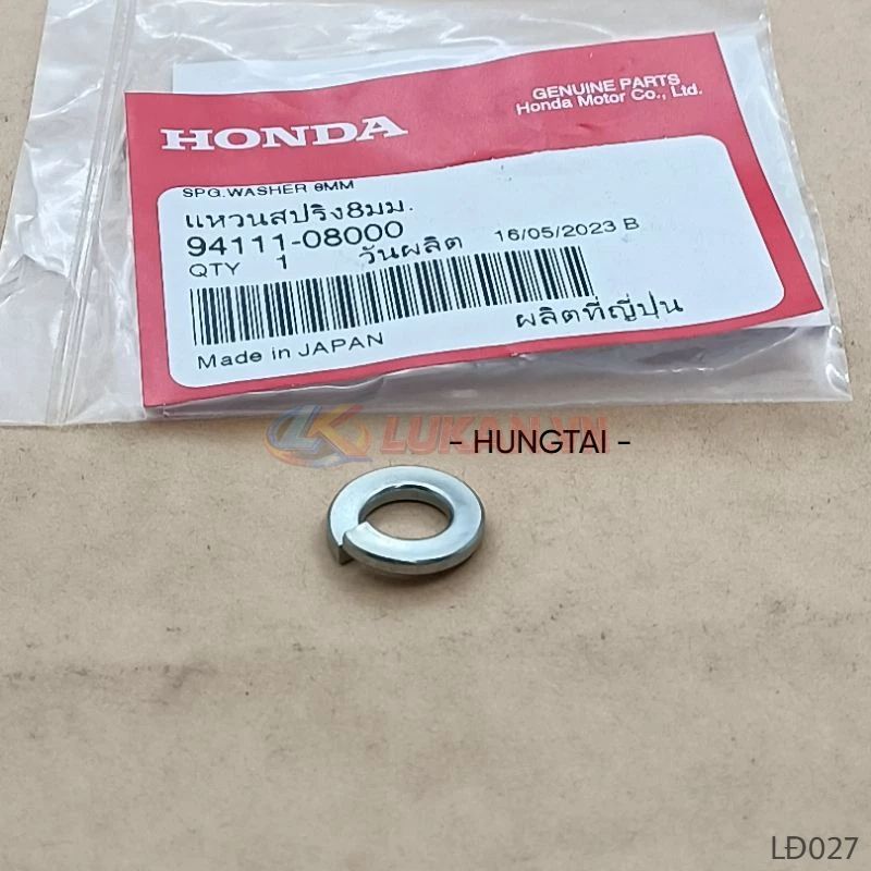 Đệm vênh 8mm, lông đền ốc treo máy xe DREAM... zin Honda 94111-08000 - Ảnh 2