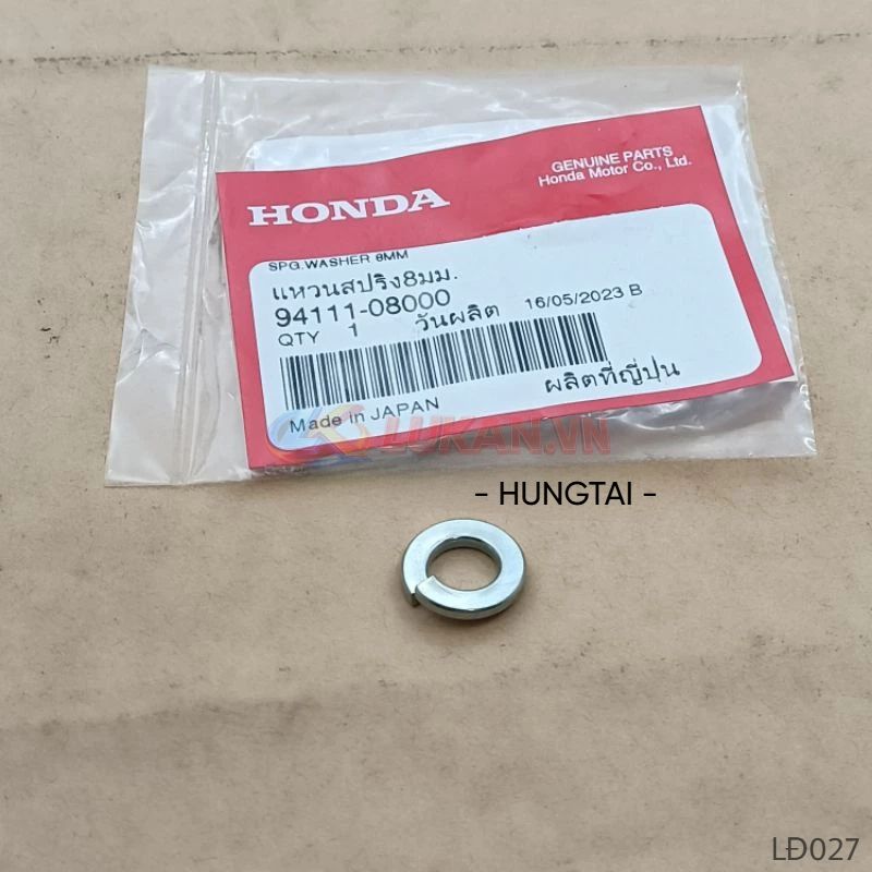 Đệm vênh 8mm, lông đền ốc treo máy xe DREAM... zin Honda 94111-08000 - Ảnh 3
