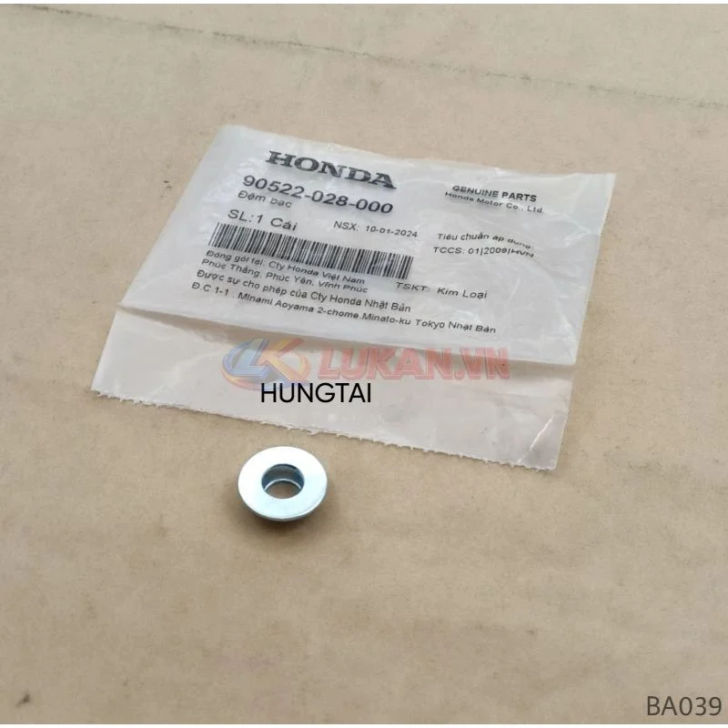 Đệm, bạc ắc pô e, bao tử lọc gió DREAM, WAVE, FUTURE... zin 90522-028-000 - Ảnh 2