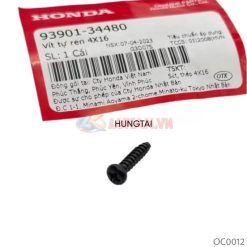 Ốc, vít đen chụp nắp vỏ xi nhan trước xe DREAM... 4x16 zin Honda 93901-34480