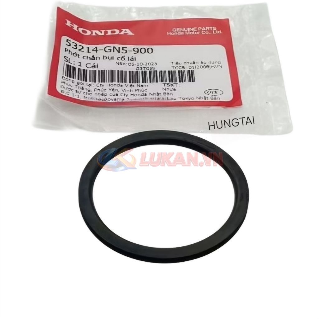 Gioăng ron, phớt chắn bụi cổ lái DREAM, WAVE, FUTURE.... cao su chảng ba zin 53214-GN5-900 - Ảnh 3