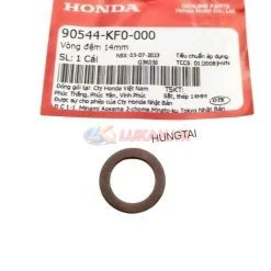 Lông đền đồng ốc tăng cam DREAM, WAVE, FUTURE... vòng đệm 14mm zin 90544-KF0-000
