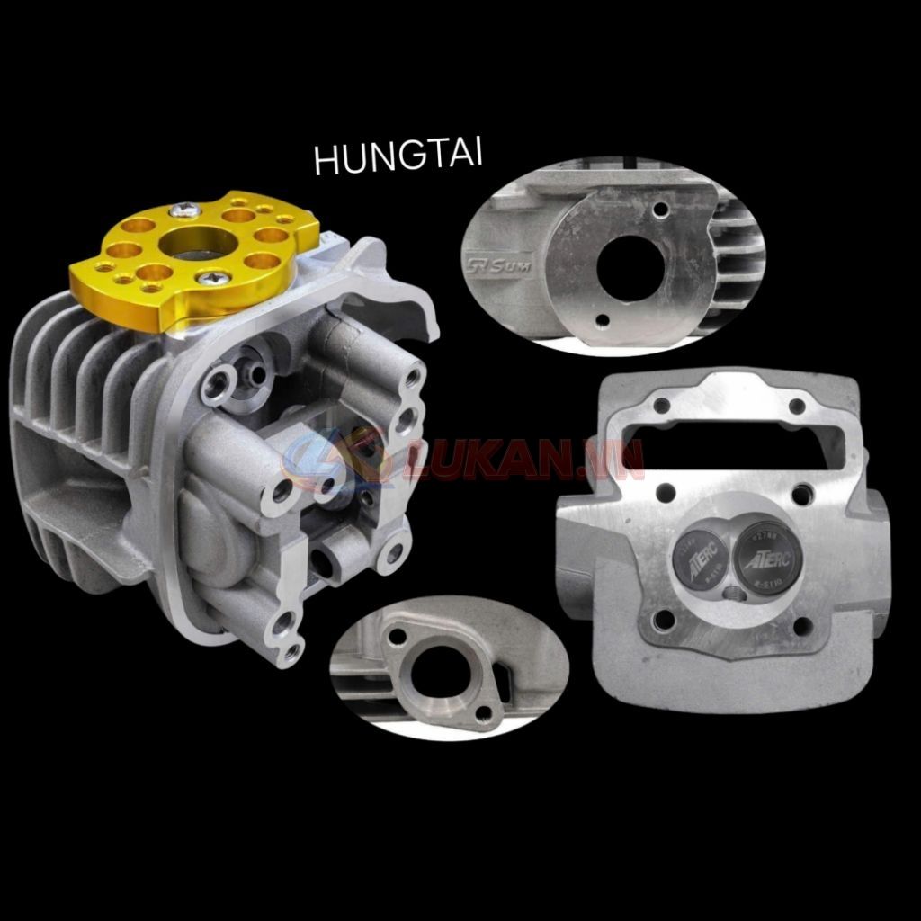 Đầu bò quylat WAVE S110, RSX, BLADE, A110.... trái 54mm luôn xupap - Ảnh 2