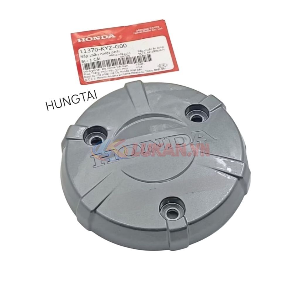 Nắp nhựa chắn nhiệt, lốc nồi côn FUTURE MẬP, LED 125..... Xám zin 11370-KYZ-G00 - Ảnh 3