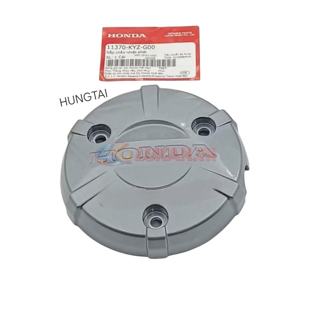 Nắp nhựa chắn nhiệt, lốc nồi côn FUTURE MẬP, LED 125..... Xám zin 11370-KYZ-G00 - Ảnh 4