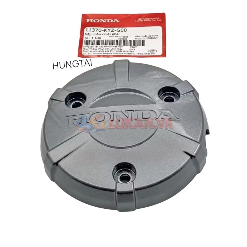 Nắp nhựa chắn nhiệt, lốc nồi côn FUTURE MẬP, LED 125..... Xám zin 11370-KYZ-G00