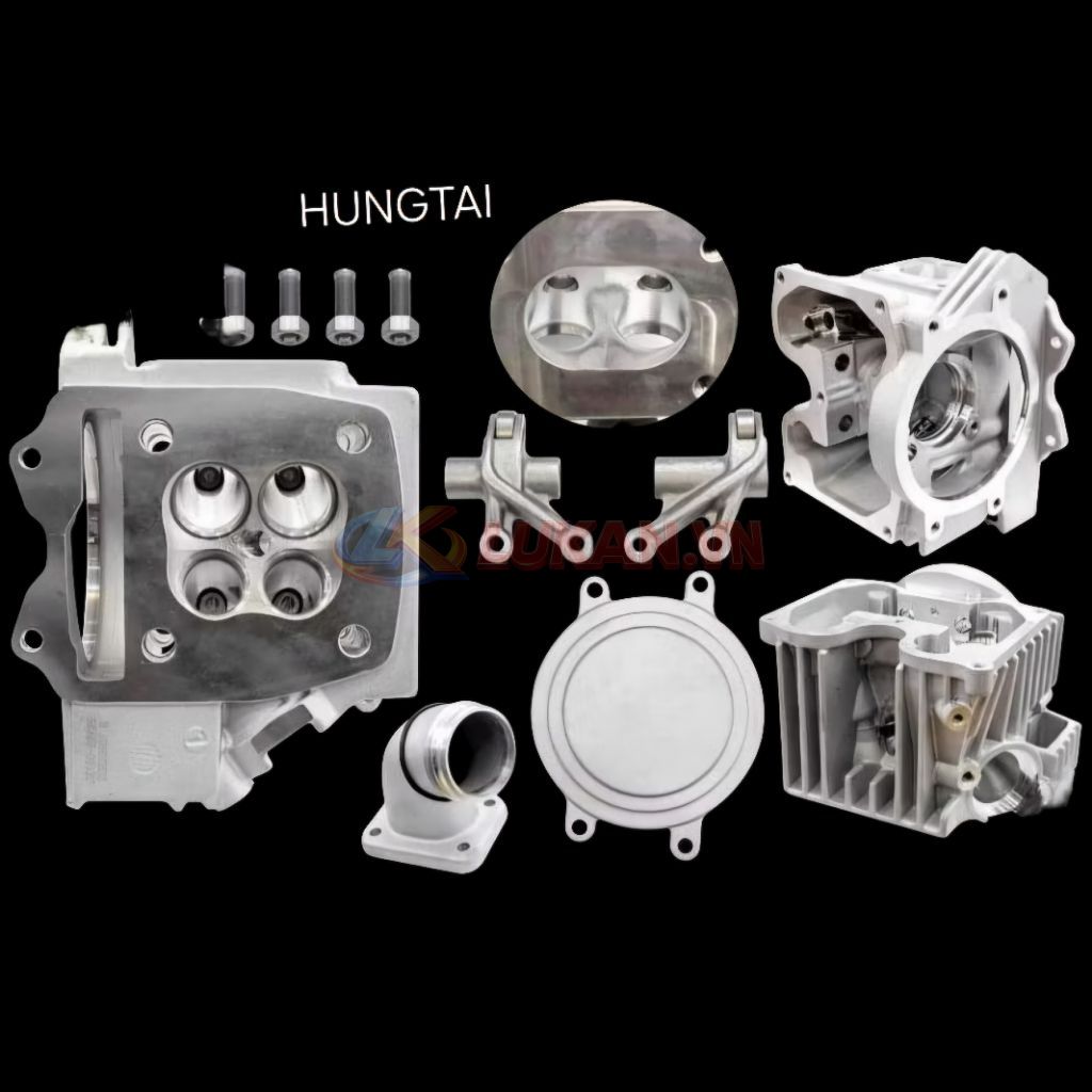 Đầu bò quylat 4 valve xe FUTURE MẬP, LED, WAVE 125... xài cam cò EX - Ảnh 2