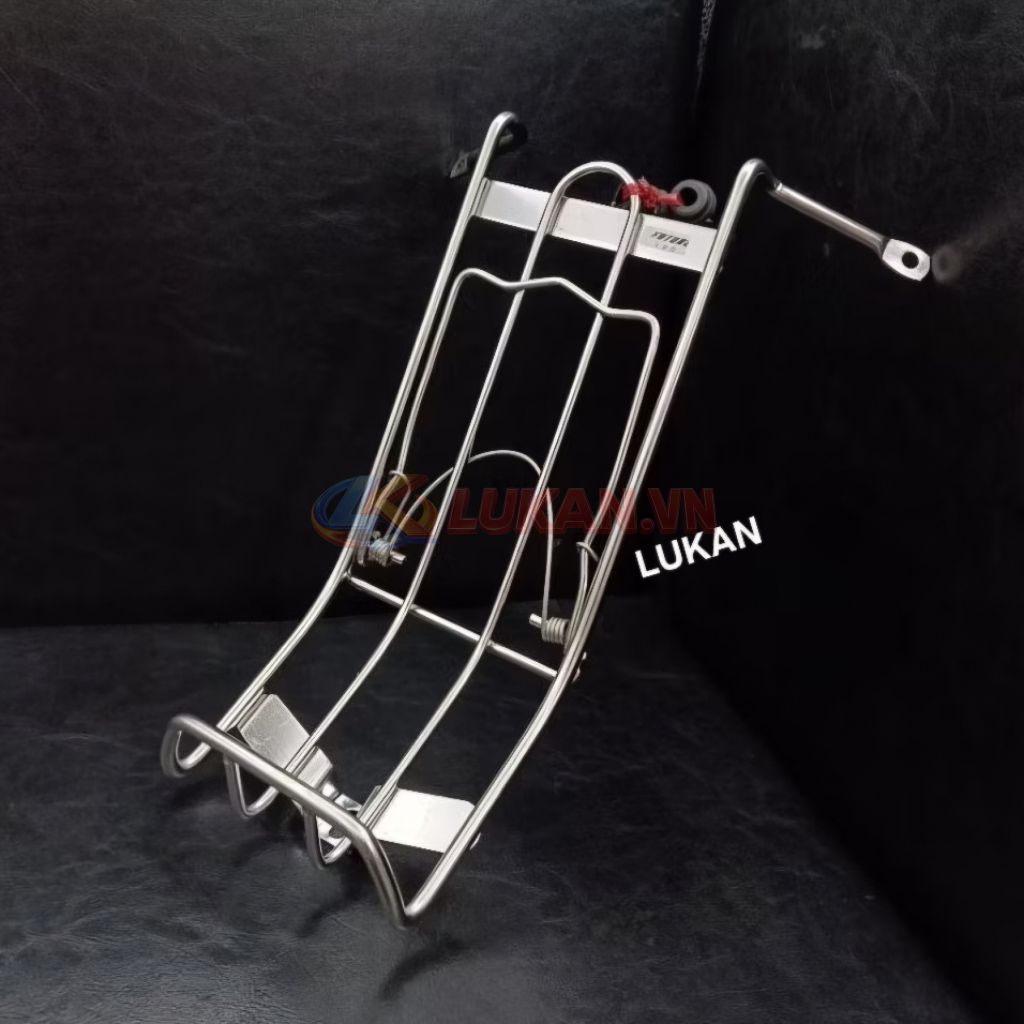 Baga giữa inox, kẹp để đồ xe FUTURE MẬP 125 2012-2017... 8 li mẫu xưa - Ảnh 4